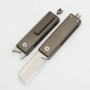 Trskt S35VN Steel Tc4 Handle Tactical Folding knife mini Pocket camping Hunting knives Outdoor EDC tools