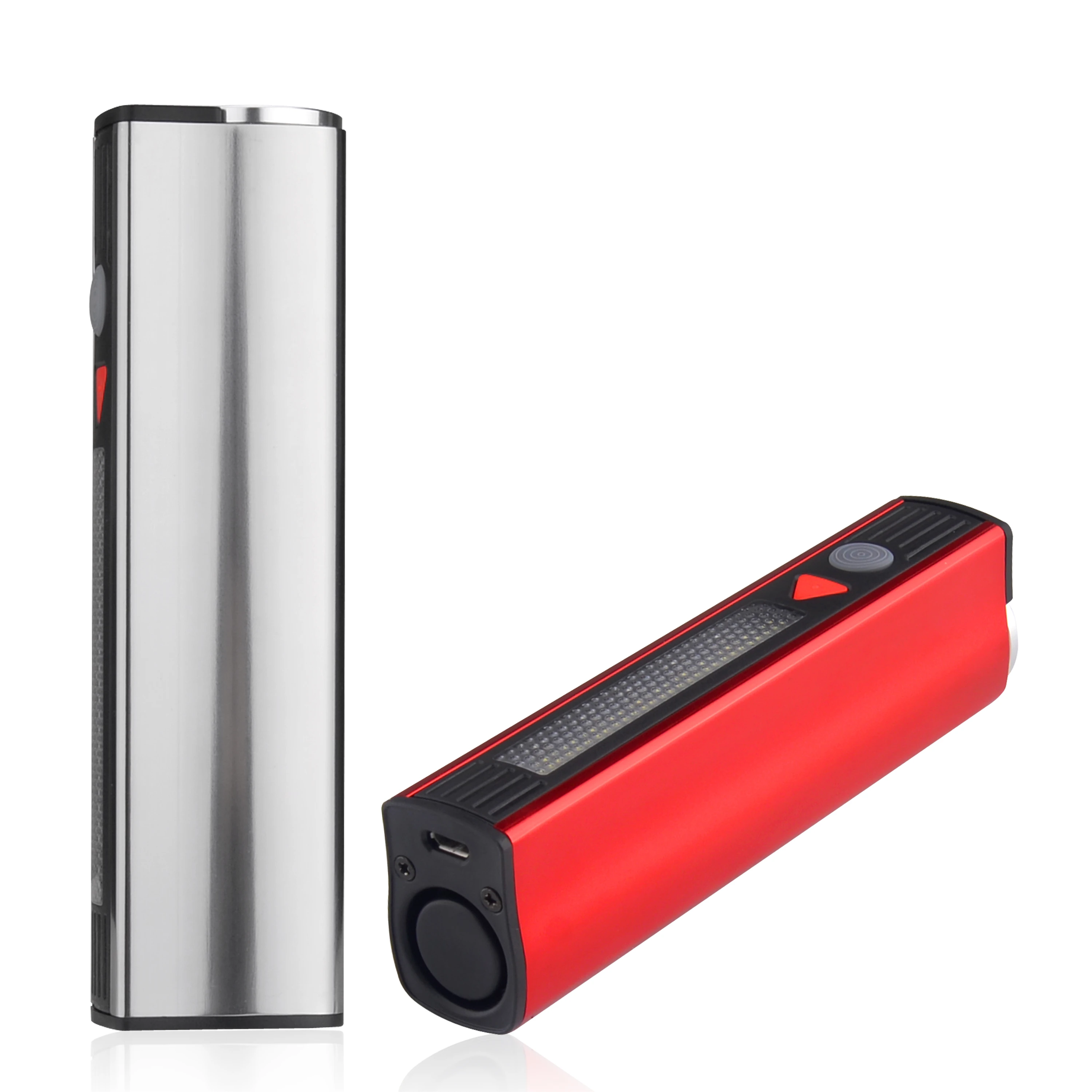 
2019 new outdoor camping light safety lady self defense portable led flashlight powerbank personal sound alarm for lady 