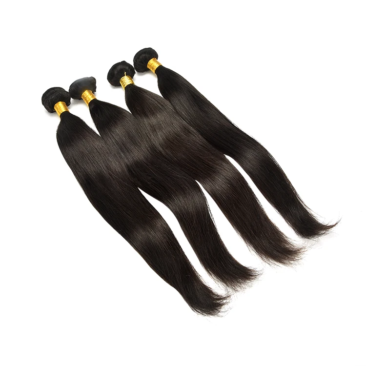 

4 bundles of 30 inch mink malaysian straight hair bundles with closure virgin malaysian hair vendors