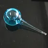 Lampwork borosilicate glass cool roller ball facial massage tool for face and neck