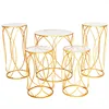 Drum-shaped acrylic wedding dessert cake table for wedding decoration