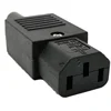 JA-2231 JEC Re-wirable AC Plugs C13 C14 Horizontal Connector assembly plug adapter