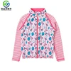 2019 New Design 100% polyester Light Weight Girls&Adult Zip Long Sleeves Jacket Sun Protection Swim Wear