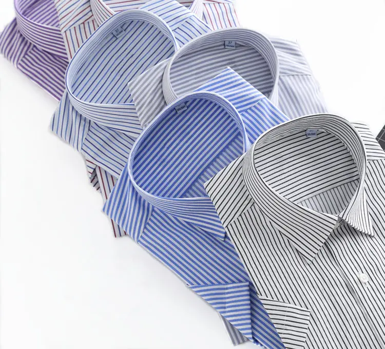 
Custom 100%cotton striped business mens formal offical tuxedo dress shirt 