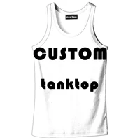 

Streetwear Custom Printed Clothing Nursing Mens Gym Tank Top, Custom Print On Demand Dropship Custom Print Tank Top Women/
