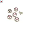 New arrival charms custom metal snap pearl button rhinestone rivet for garment