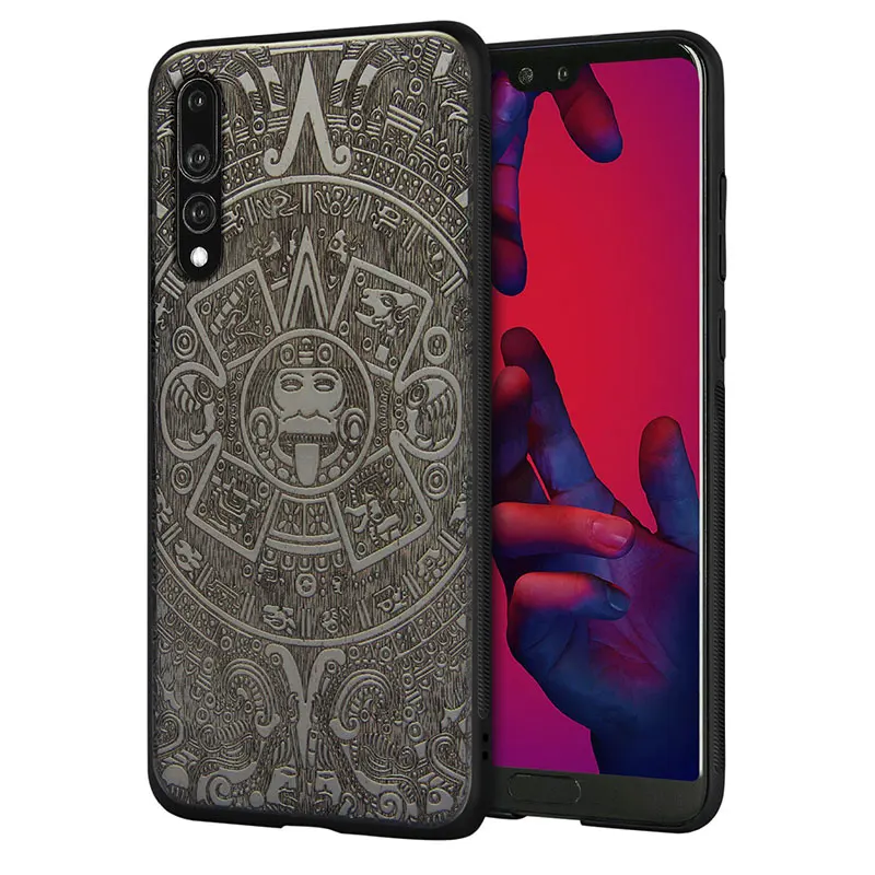 

YFWOOD natural real wood case customized design cover case for huawei