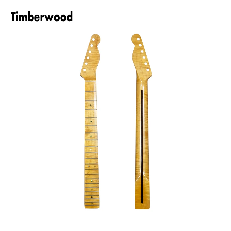 

Electric guitar neck with fingerboard TL Electric guitar neck Canadian Flame Maple glossy 21 Frets Amazon hotsale