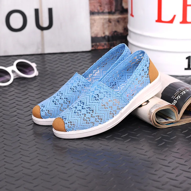 

2022 new design slip on women flat casual canvas shoes, Three colors