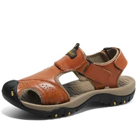 

Slip-proof sandal men's casual leather Outdoor hiking shoes