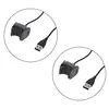 USB Charger Charging Dock Cable Cord Clip Stand Portable Replacement Accessories for Fitbit Charge 3 Fitness Tracker Smartwatch