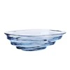 2019 Hot Sale Blue Electroplate Decorative Large Crystal Glass Fruit Dish Glass Fruit Bowl for Tableware