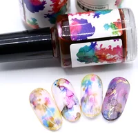 

New design fast dry Nail Art Design Blooming effect Nail Paint Flower Blossom nail gel polish