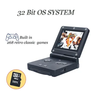 WOLSEN 2.8 inch Retro Game Player Built in 268 Games 32 Bit Mini Handheld Game Console Download More Classic Game For Gift