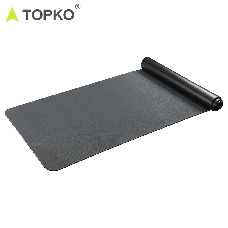 

TOPKO Multifunctional wholesale and pilates manufacturer PU rubber yoga mats, Black or customized