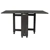 Wood foldable dinning set table modern space saving home furniture