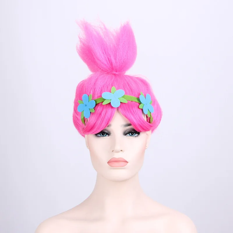 

Wholesale Cheap Short Pink Heat Resistant Synthetic Wig
