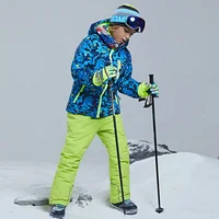 

custom fashion ski suit hot sale winter boys outdoor clothes with pant