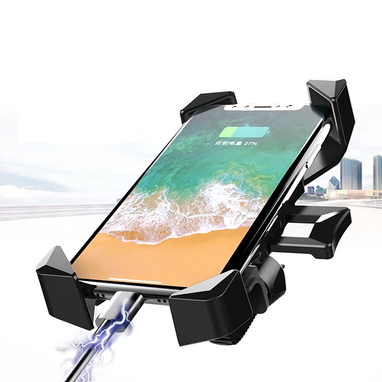 

Adjustable universal bike bicycle cell phone mount holder, Black