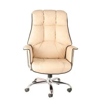 Luxury Executive Lumbar Italian Leather Ergonomic Upholstered