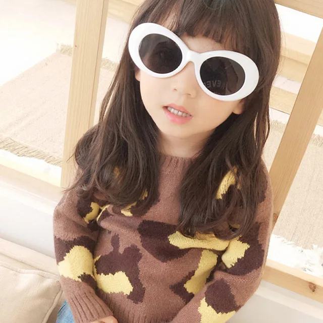 

DLK9008 cute boys and girls fashionable colorful oval children's Sunglasses
