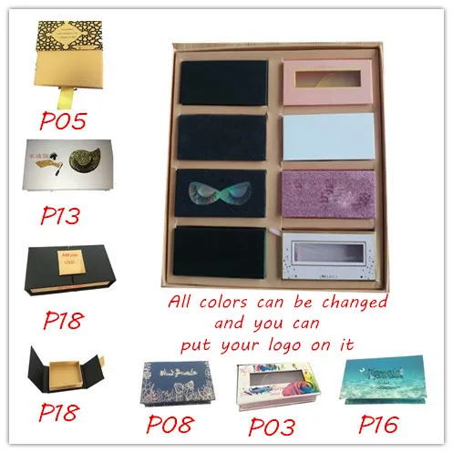 

Custom Eyelash Box For Mink/Silk Lashes Private Label Lashes With Custom Eyelash Packaging, Natural black