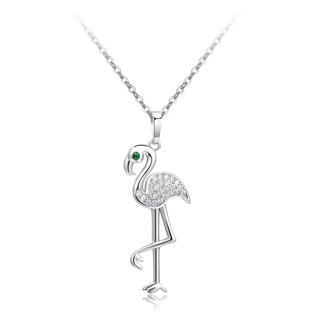 

Factory Price Wholesale Trending Product Flamingo Necklace, Silver;gold;rose gold or custom