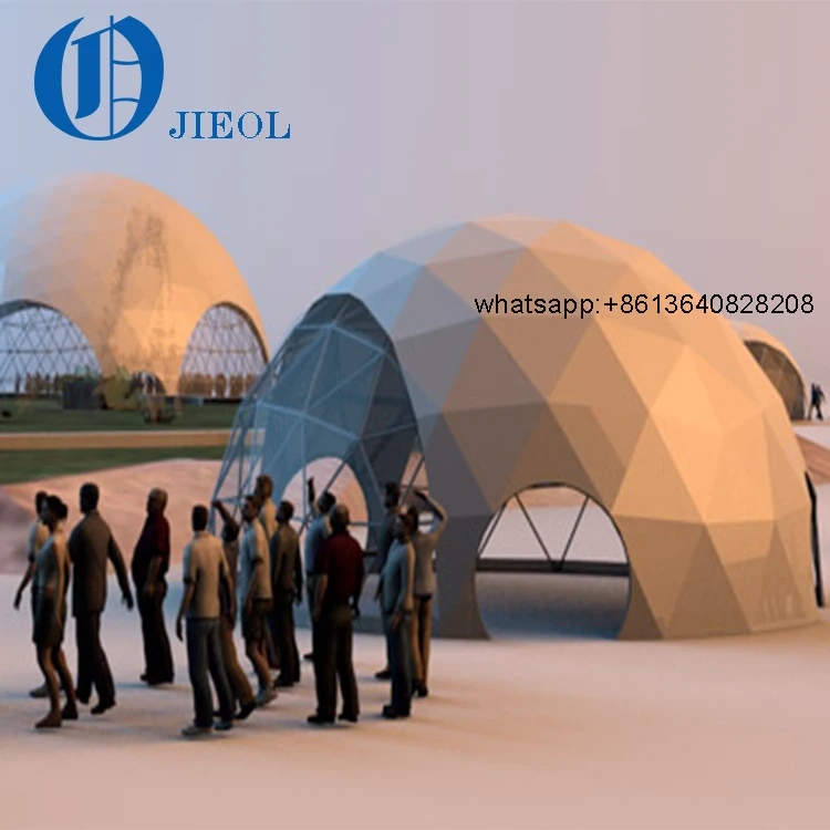 

aluminum giant geodesic dome tent kit for garden rest, White,clear