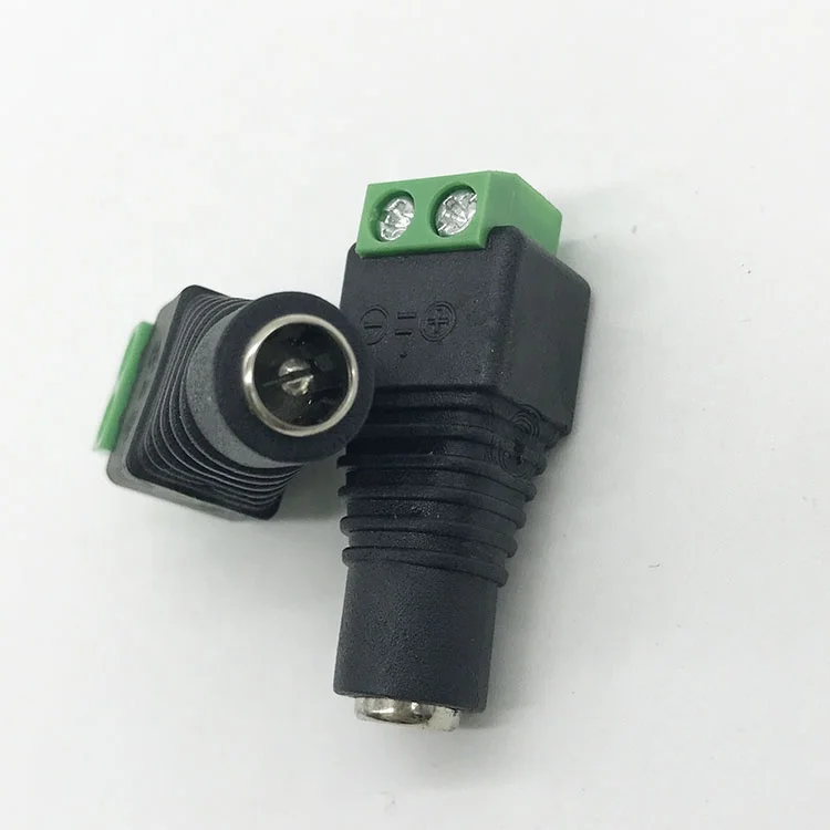 5050 5630 3528 Single Color LED Strip CCTV Camera DC Plug Connector 5.5*2.1mm