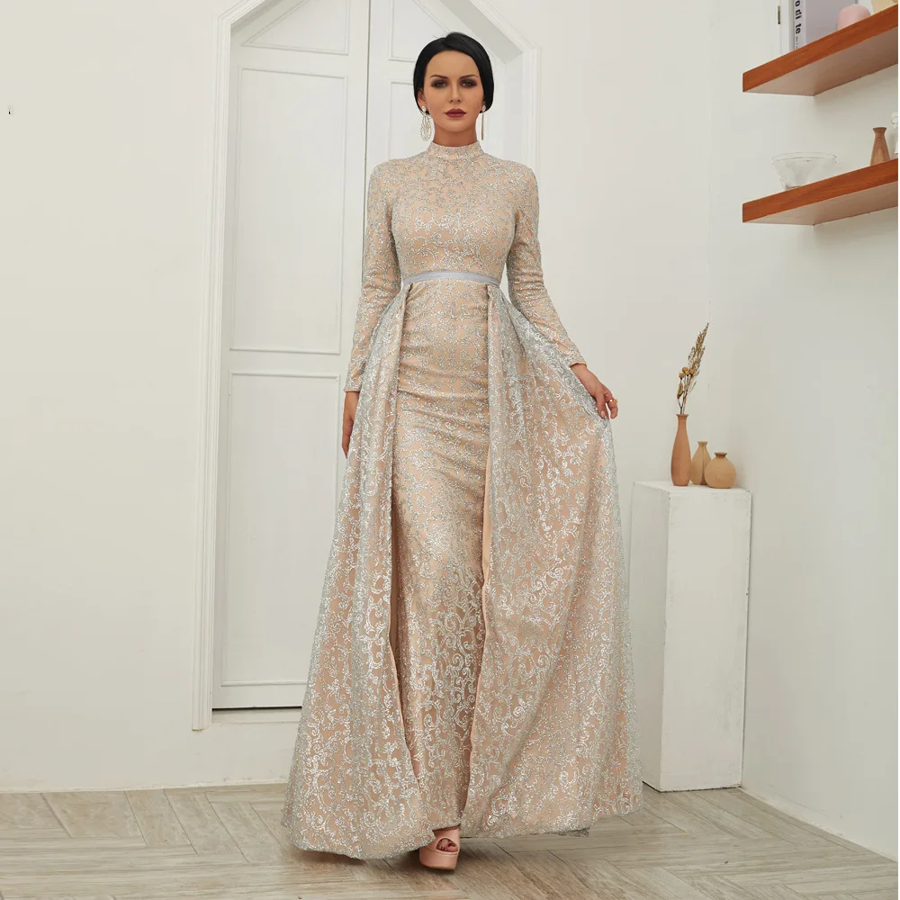 

2019 Guangzhou Factory Hot Sale Fashion Sexy Evening Dress For Muslim Women, As the picture