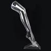 cheap plastic transparent foot sock forms mannequin lower body female legs stocking