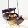 Professional hot sale plastic long handled broom dust pan set household floor cleaning broom dustpan set