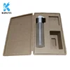 Custom biodegradable recycled paper pulp molded tray for skincare natural color pulp mould packaging