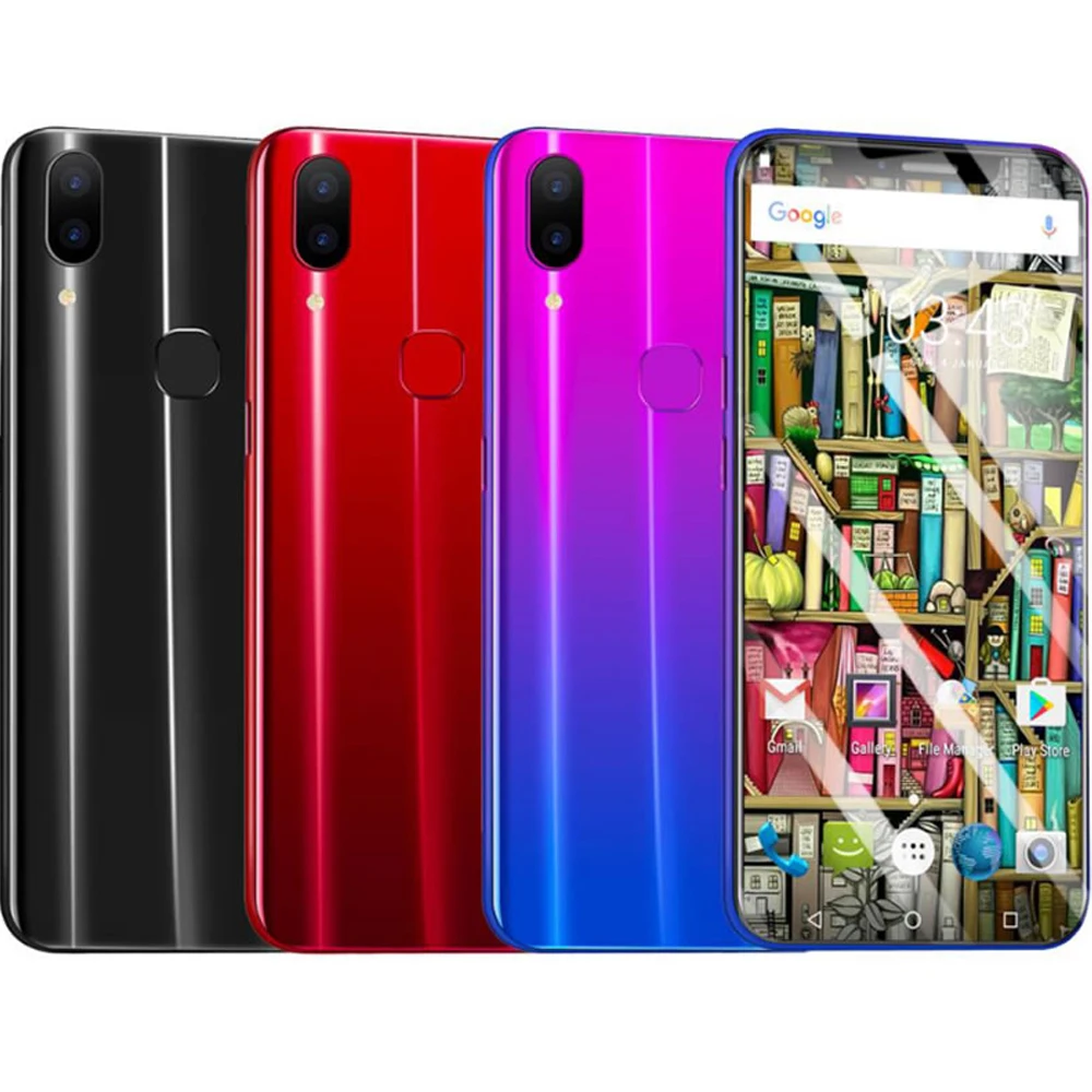 

2019 New Full Screen 6.2inch Android Phone 4GB+64GB Octa core Smart phone Fashion OEM China Mobile Phones, Multi color option