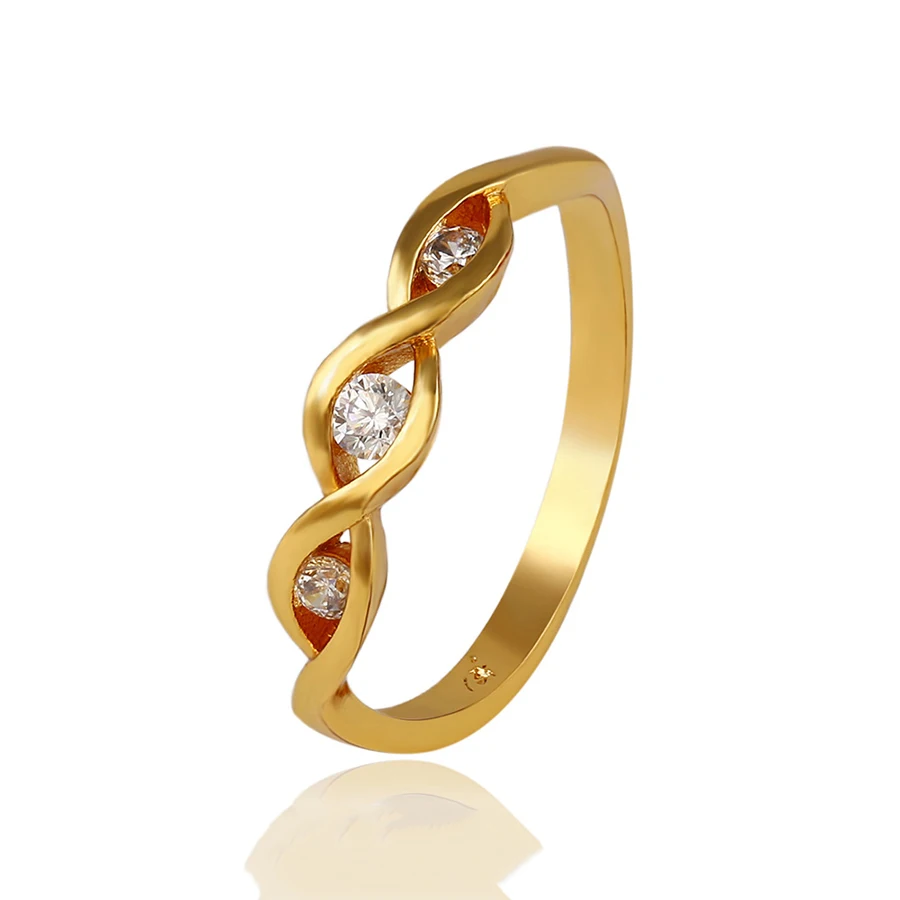 

13222 xuping trendy jewelry dubai gold jewellery stone ring