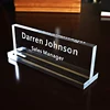 Beautiful customized colorful office acrylic solid desk name plate