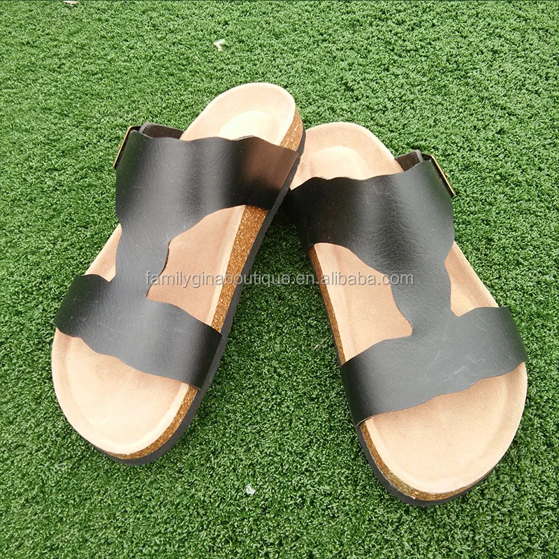 

Summer Monogrammed Fashion Handmade Flat Leather Sandals For Women, As pic show