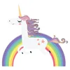 New rainbow unicorn wall stickers self-adhesive animal graffiti decorative stickers children's room wall