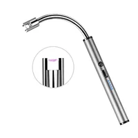 

Factory direct sell customizable creative metal hose USB BBQ single arc lighter