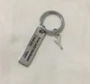 Drive Safe Stainless steel keyring key ring A-Z ABC English alphabet key chain DIY jewelry