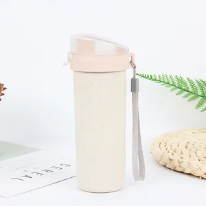 Image of Fangjuu Free Sample Reusable Biodegradable plastic bottle ,Bamboo fiber Wheat Straw Coffee Cup