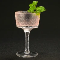 

Clear For Restaurant Engraved Cocktail Glasses With Shot Stem