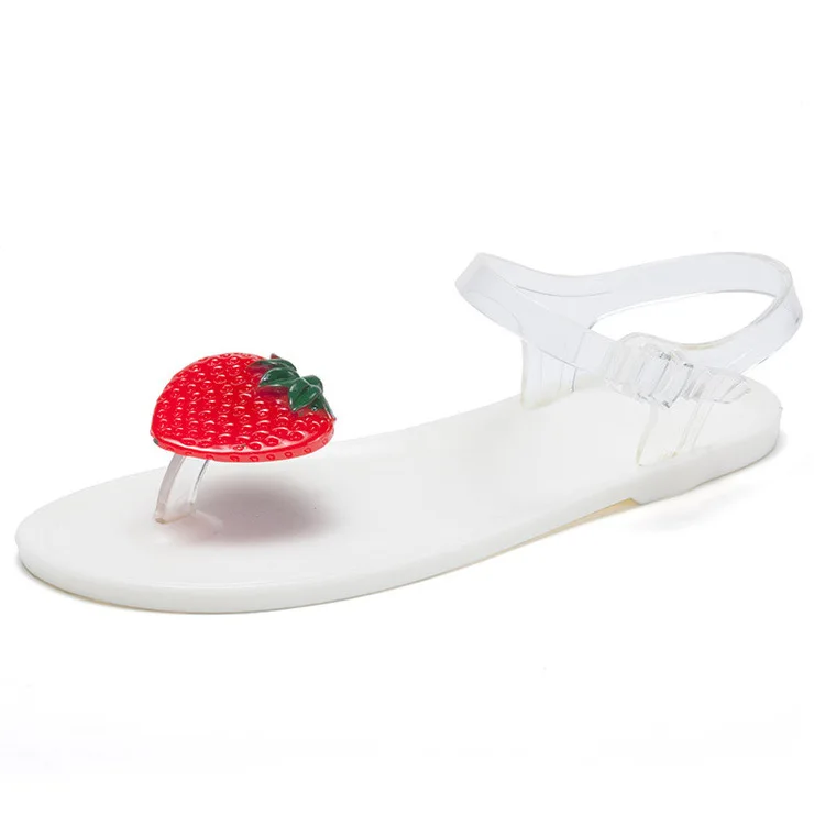 

Comfortable Summer Lady Plastic Fruit Sandals Wholesale Woman Jelly Shoes