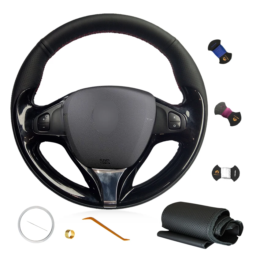 

Accessories Hand Sewing Artificial Leather Steering Wheel Cover for Renault Clio Captur 2013 2014 2015 2016 2017