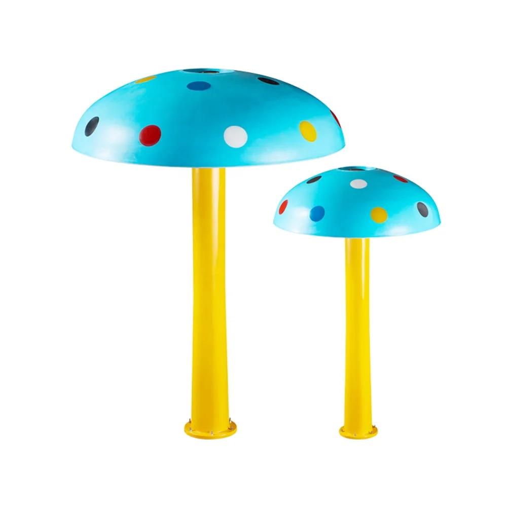 

China factory mushroom shape waterfall impact bath for swimming pool, Blue