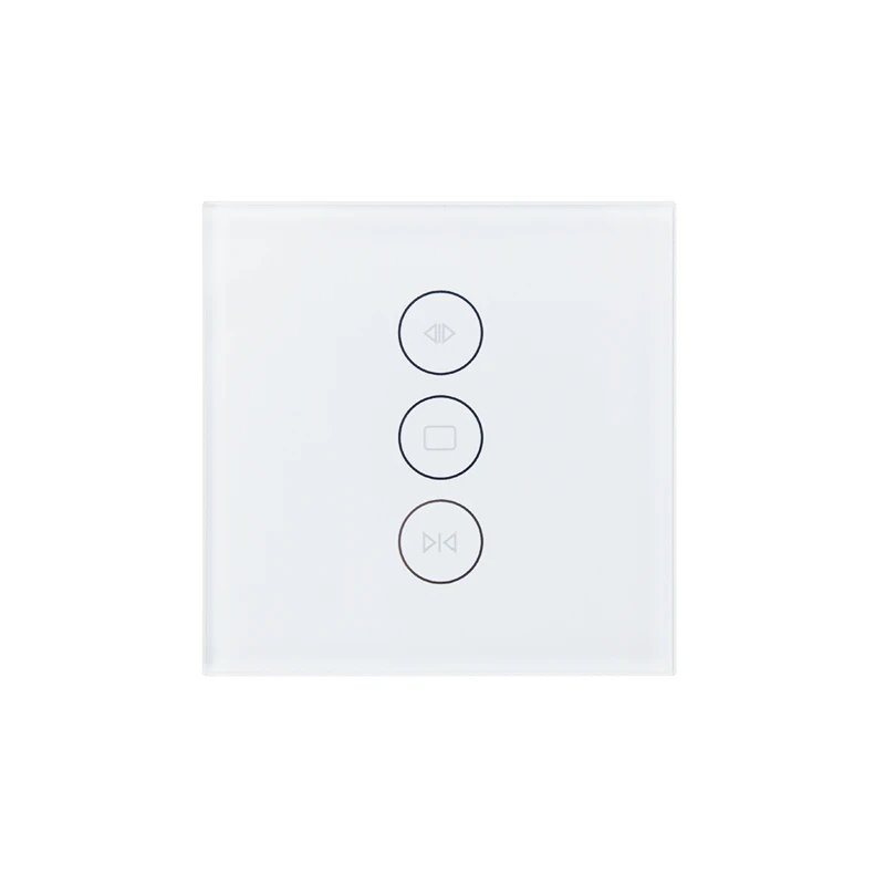 

Hot selling smart EU standard wifi touch screen curtain wall switch, White