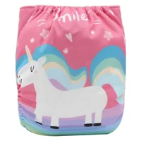 

New Prints Baby Cloth Diapers Washable Reusable Nappy for Baby Girls and Boys 3-D FORMFITTING