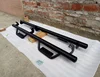 Black Step Running Board Hoop Style Nerf Bar For 07-18 Wrangler JK 4 Door