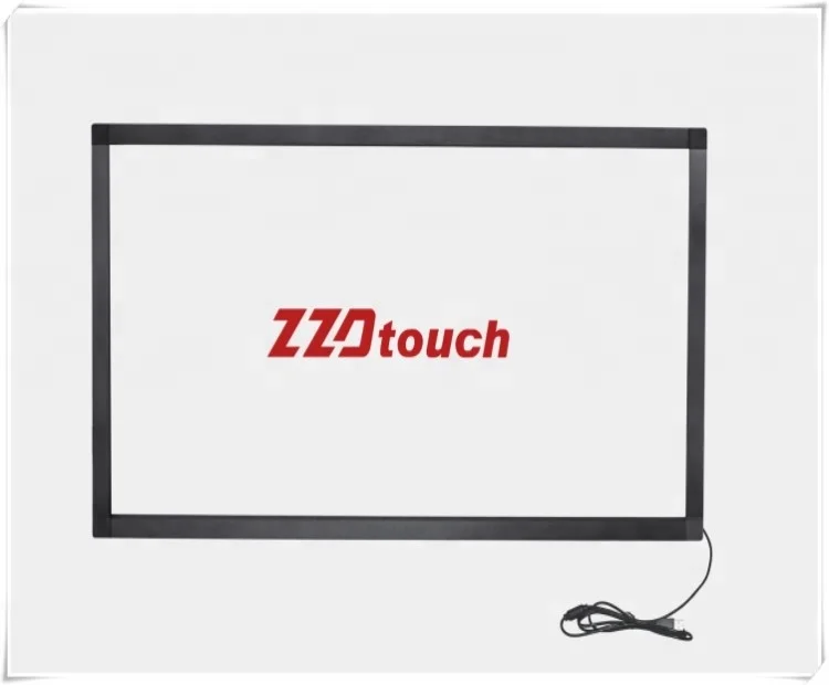 

Best quality 40 inch with 20 points touch dustproof ir infrared touch screen frame kit tv touch panel, Black