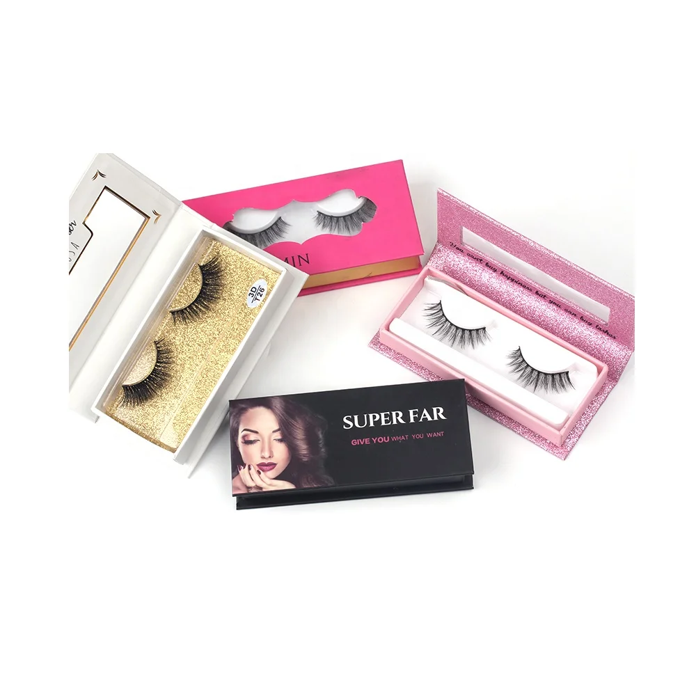 

Premium Mink Lashes Private Label 5D Mink Eyelash With Custom Eyelash Packaging, Black